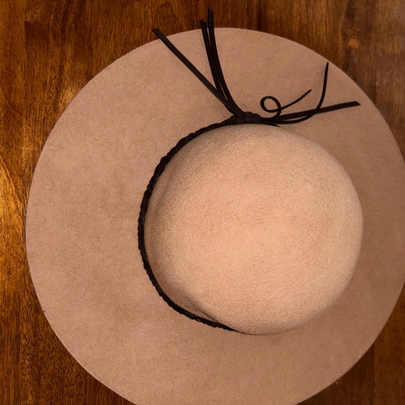 Lanzom Women Lady Retro Wide Brim Large Floppy Panama Hat Belt Wool Fedora Hat - Picture 2 of 5